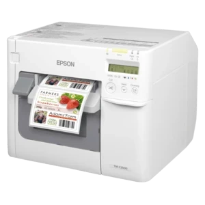 Epson ColorWorks C3500 -väritarratulostin, leikkuri, USB, Ethernet, valkoinen