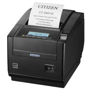 Citizen CT-S801III Receipt Printer, Direct Thermal, Cutter, USB, Black