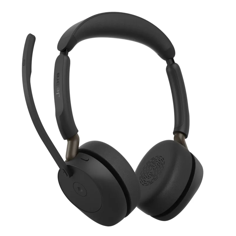 Jabra Evolve3 65 MS Stereo -langaton kuulokemikrofoni, ANC, Link 390 USB-A -sovitin, ilman latausjalustaa, Microsoft Teams, kuva 3