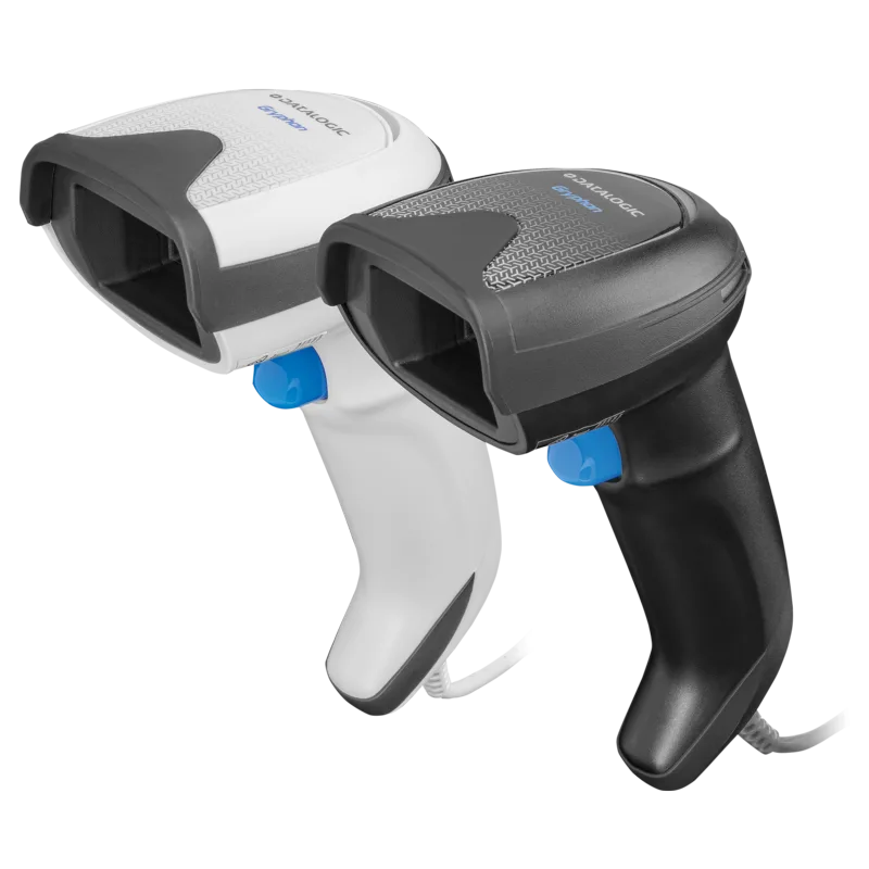 Datalogic Gryphon I GD4520 handheld barcode scanner, black, side view
