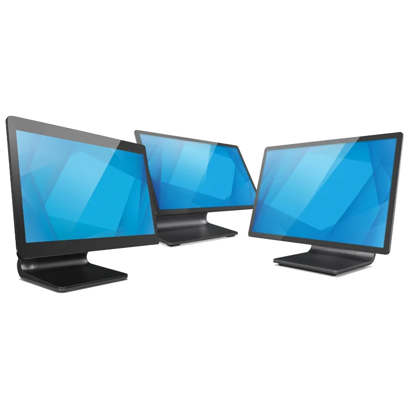 Elo I-Series 4 Slate on an EloPOS Z stand, manufacturer product photo