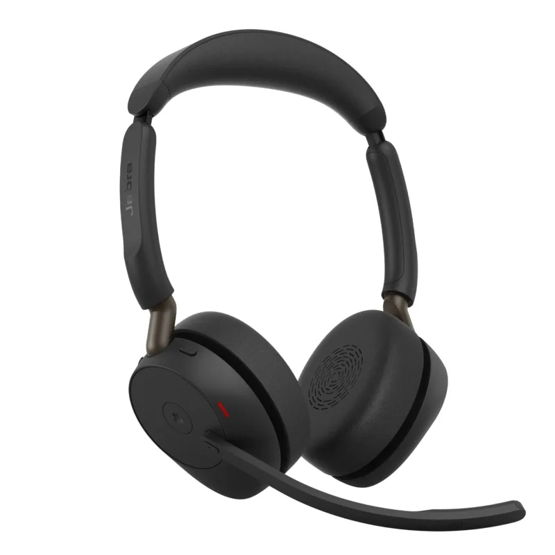 Jabra Evolve3 65 MS Stereo wireless headset, ANC, Link 390 USB-A adapter, without charging stand, Microsoft Teams, image 1