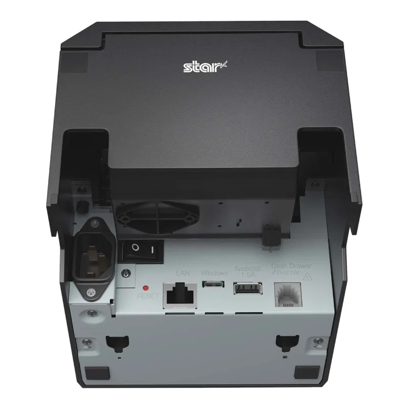 Star TSP100IV receipt printer, rear interface panel