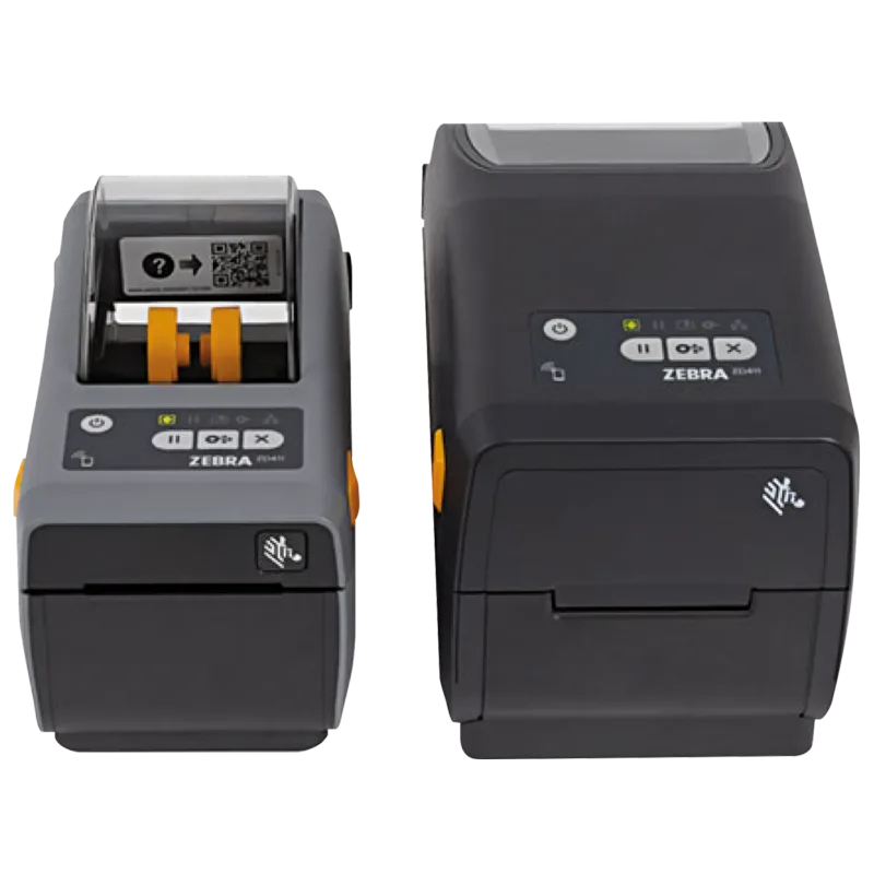 Zebra ZD411 label printer, angled front product view