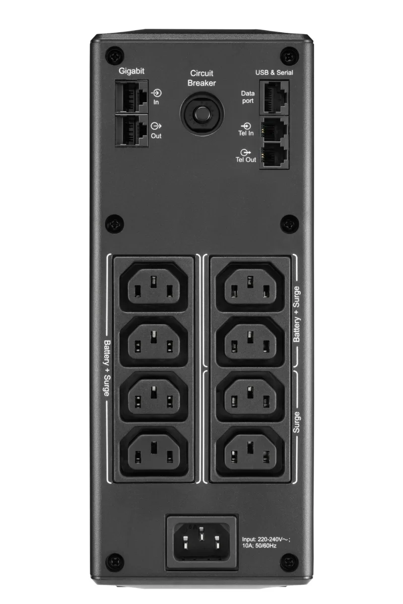 APC Back-UPS Pro BR1600MI -UPS, 1600 VA / 960 W, 8 × IEC C13, LCD, kuva 2