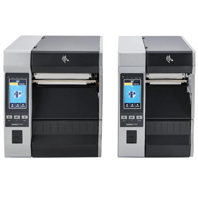 Zebra ZT600 series industrial label printer, product view