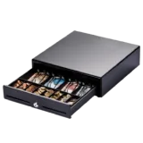 Metapace K-2 Cash Drawer, Front-Opening, Black