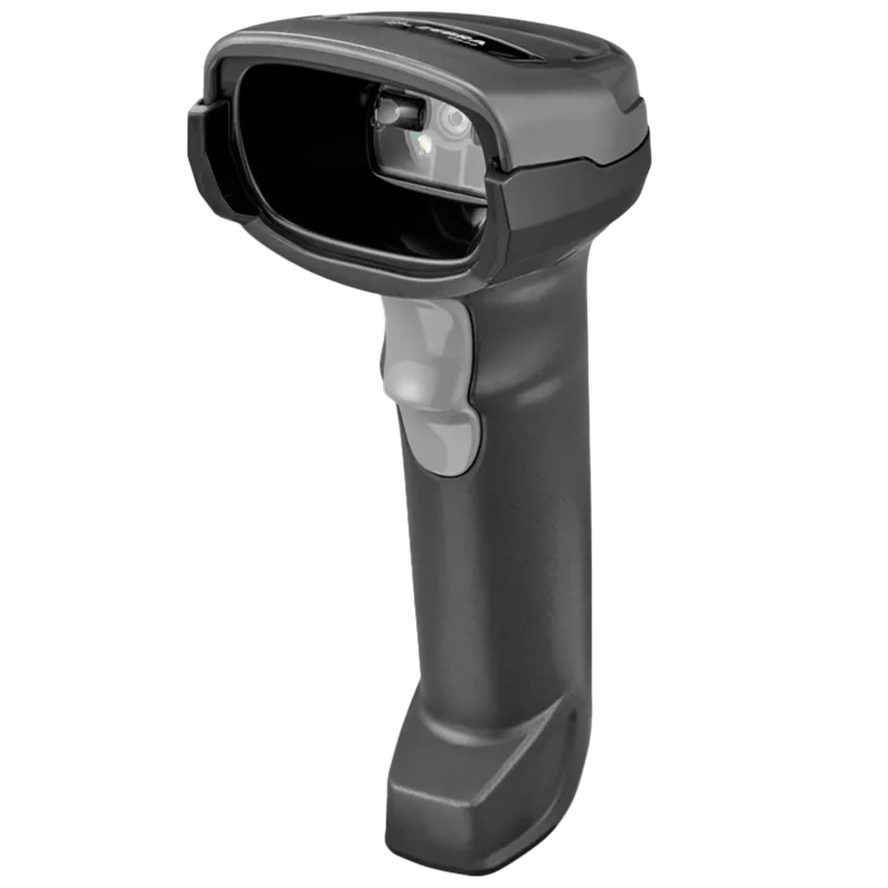 Zebra DS2278 barcode scanner from the side, black