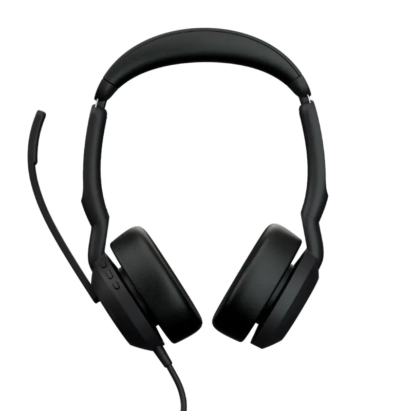 Jabra Evolve2 50 MS Stereo headset, active noise cancellation, USB-C and USB-A, Bluetooth, Microsoft Teams, image 1