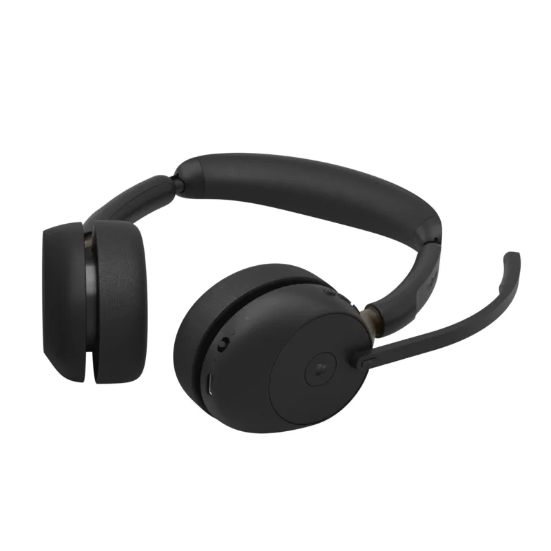 Jabra Evolve3 65 MS Stereo -langaton kuulokemikrofoni, ANC, Link 390 USB-A -sovitin, ilman latausjalustaa, Microsoft Teams, kuva 4