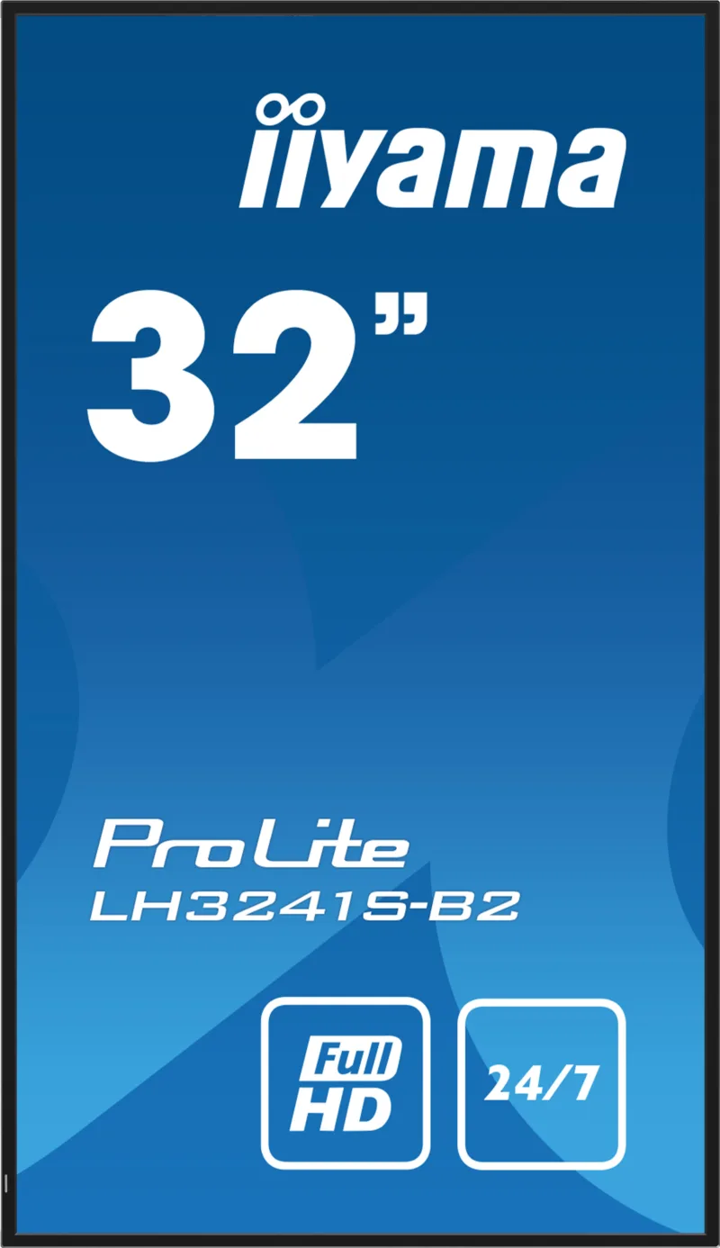 iiyama ProLite LH3241S-B2 digital signage display, 32", Full HD, USB media playback, 24/7, black, image 3